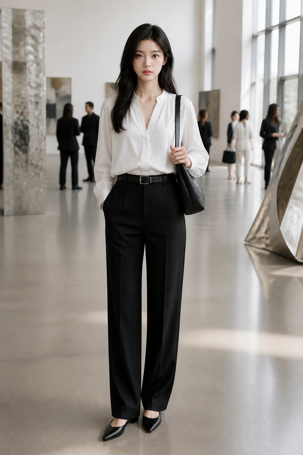 Minimal Presence, styled for Coco