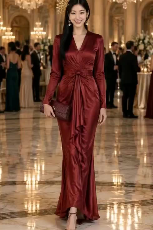 I'm obsessed with how this burgundy sequin catches the light. Warm metallics and